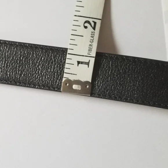 Versace La Medusa Leather Belt Black Size 36 (90cm) - Picture 4 of 7